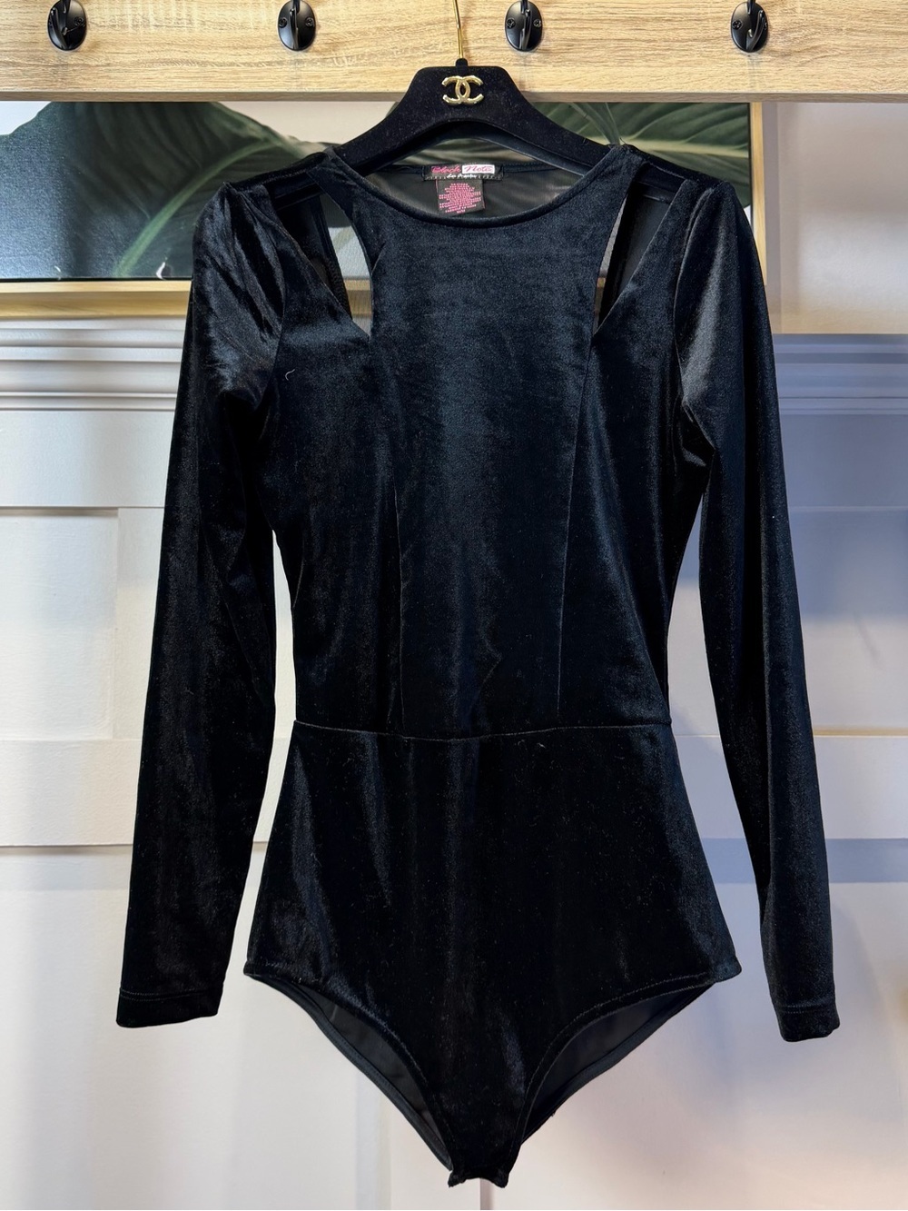 Black note Black Velvet Top M